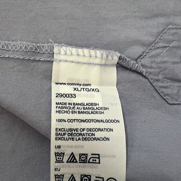 💙 Tommy Hilfiger Light Blue Cotton Button-Down Shirt - Classic & Versatile - Picture 7 of 11